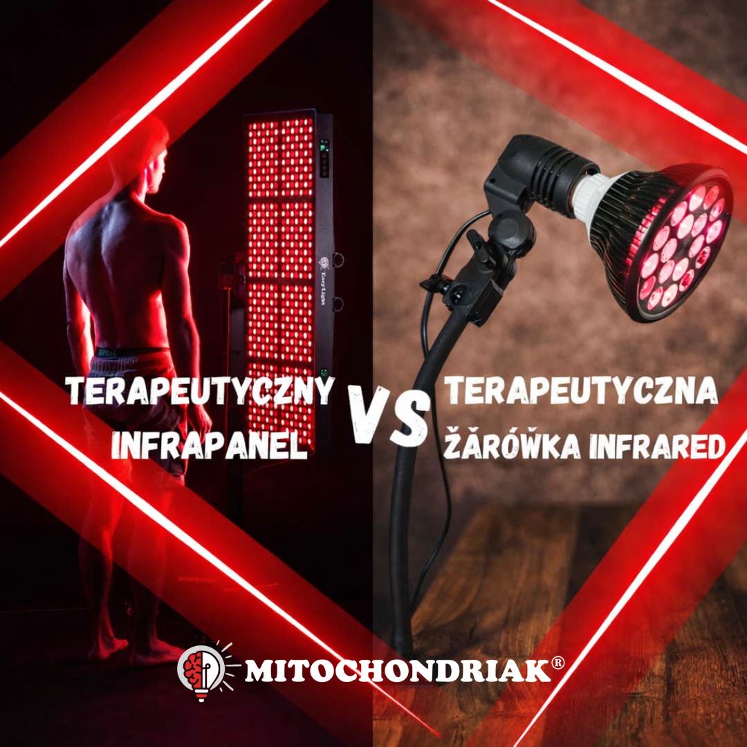Różnica między terapeutycznymi infrapanelami a żarówkami na podczerwień blog EasyLight Mitochondriak